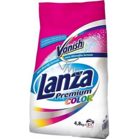 Lanza Premium Color Waschpulver für farbige Wäsche mit einem Fleckentfernungssystem 4,8 kg