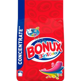 Bonux Color 3in1 Waschpulver für farbige Wäsche 80 Dosen von 6 kg