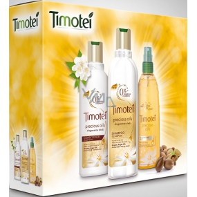 Timotei Precious Oils mit seltenen Ölen Haarshampoo 250 ml + Conditioner 200 ml + Verschönerungsspray 150 ml, Kosmetikset