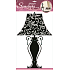 Wandaufkleber Lampe schwarz 50 x 32 cm