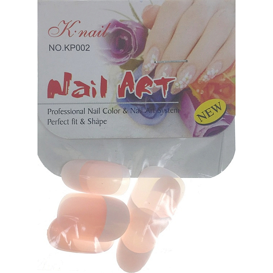 Natural Art Nails künstliche Nägel abgerundete French Manicure Pink 10 Stück 806