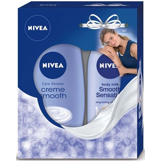 Nivea Creme Smooth SG 250 ml Duschgel + Smooth Sensation 250 ml Körpercreme