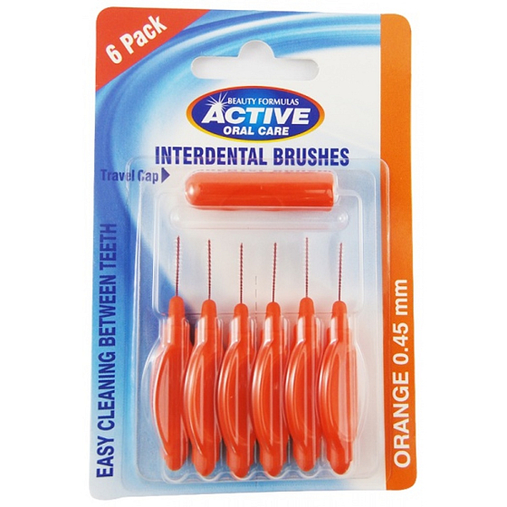 Beauty Formulas Interdentalbürsten Orange 0,45 mm 6 Stück