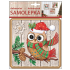 Kunststoff Eulenaufkleber 23 x 18 cm