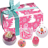 Bomb Cosmetics Träume von einer rosa Weihnachtsballistik 2x160 g + Block 50 g + Ball 30 g + Seife 100 g, Kosmetikset