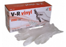 V-R Handschuhe Vinyl Einweg puderfrei beidhändig Größe XL Box 200 Stück