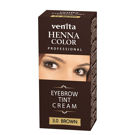 Venita Henna Professionelle Creme Augenbrauenfarbe Braun 15 ml