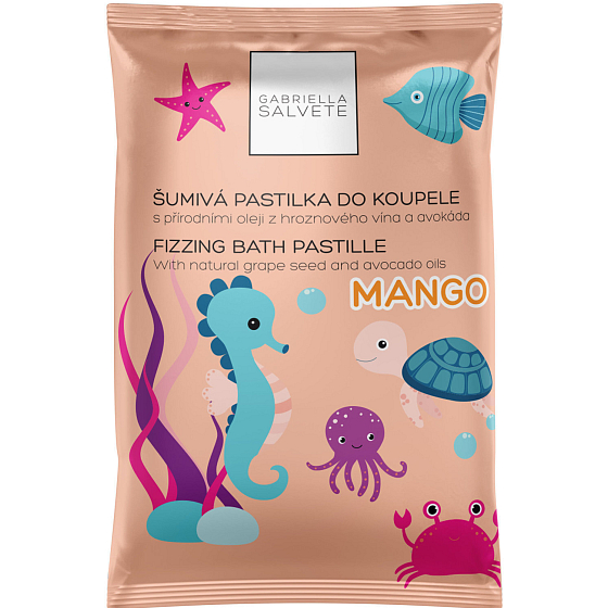 Gabriella Salvete Sprudelbad Pastille Mango Schaumbad Lutschtablette 40 g