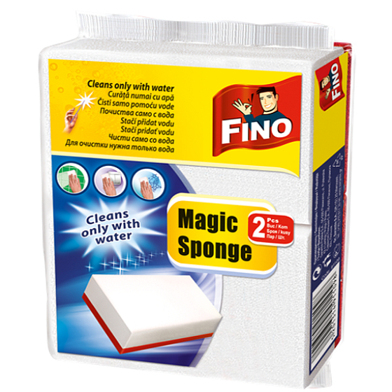 Fino Magic Schwamm für hartnäckigen Schmutz 11 x 7 cm 2 Stück