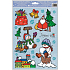 Fensterfolie ohne Kleber mit Glitter Merry Christmas Geschenktüte 30 x 20 cm