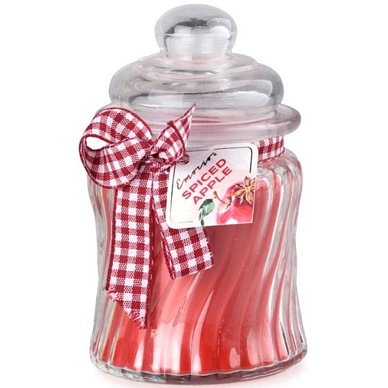 Emocio Spiced Apple Duftkerze Glas mit Glasdeckel 76 x 125 mm 485 g