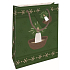 Nekupto Geschenkpapier Tasche 14 x 11 x 6,5 cm Weihnachtskerze in einer Nuss