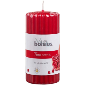 Bolsius Aromatic True Scents Granatapfel-Duftkerze Zylinder geriffelt 60 x 12 mm Bolsius Aromatic True Scents Granatapfel-Duftkerze Zylinder geriffelt 60 x 12 mm
