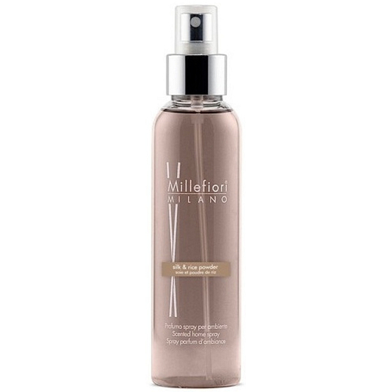 Millefiori Milano Natural Silk & Rice - Seiden- und Reispuder Flachspray 150 ml