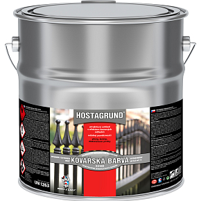 HOSTAGRUND kovářská barva S2160K, 0950 kovářská čerň, 9 l HOSTAGRUND kovářská barva S2160K, 0950 kovářská čerň, 9 l