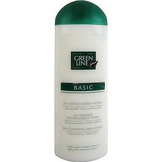 Green Line Basic 2 in 1 Reinigungsmilch und Tonic 200 ml