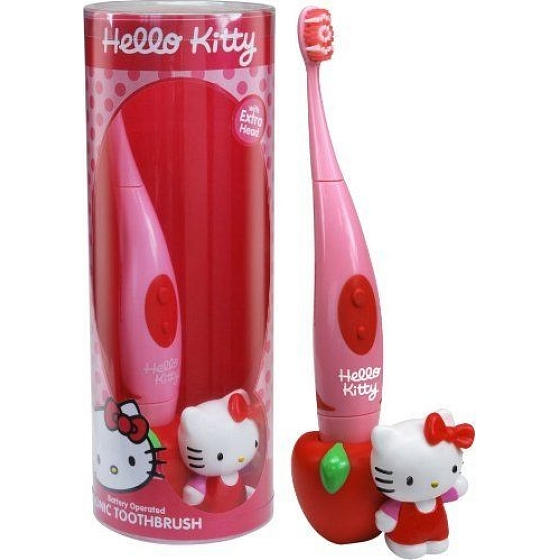 Hello Kitty Sonic elektrische Zahnbürste + 3D Figur für Kinder 1 Stück