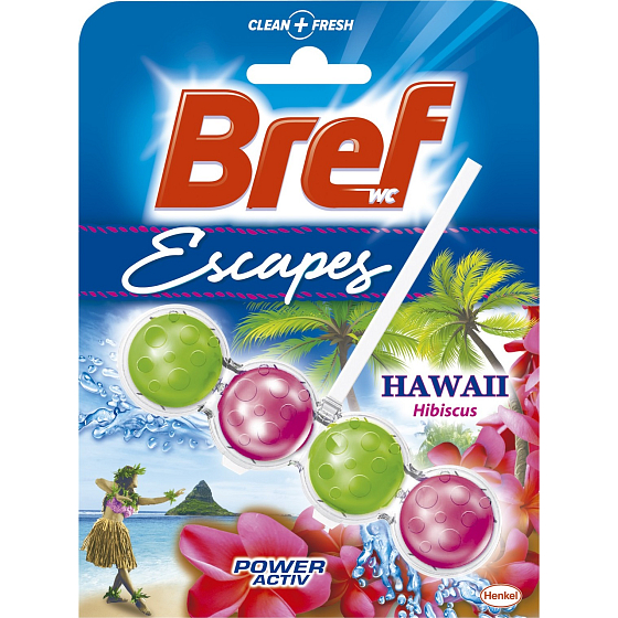 Bref Escapes Power Active 4 Hawaii Hibiskus WC-Block 50 g