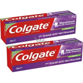 Colgate Maximum Cavity Protection Zahnpasta aus frischer Minze 2 x 75 ml