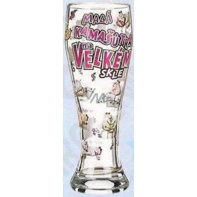 Nekupto Geschenke mit Humor Bierglas humorvoll Kleiner Kumpel auf einem großen Glas 0,6 l