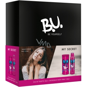 BU My Secret Eau de Toilette für Frauen 50 ml + Deodorant Spray 150 ml, Geschenkset