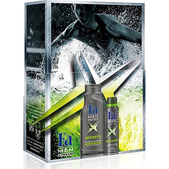 Fa Men Xtreme Sport Duschgel 400 ml + Antitranspirant Deodorant Spray 150 ml, Kosmetikset