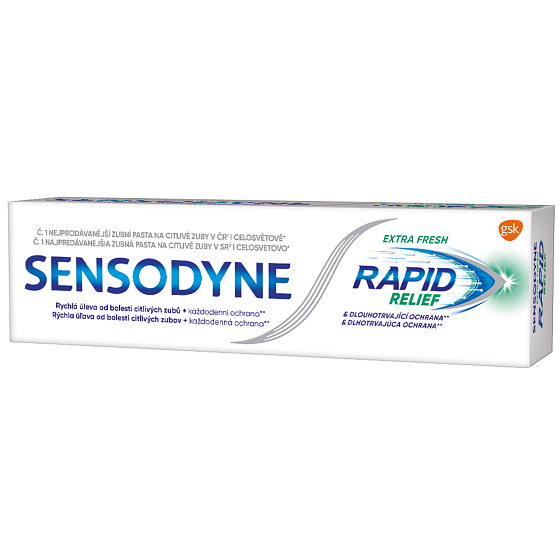 Sensodyne Rapid Extra Fresh schnelle Linderung Zahnpasta 75 ml
