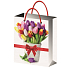 Engel Geschenk Papiertüte 32 x 26 x 12,7 cm Tulpen
