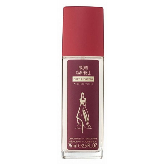 Naomi Campbell Prêt-à-Porter Absolute Velvet parfümierter Deodorant Glas für Frauen 75 ml