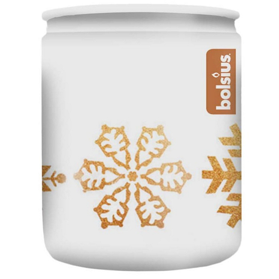 Bolsius Gold Flakes, Duftkerze im Glas 68 x 80 mm, Brenndauer 23 Stunden