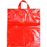 Presse Plastiktüte 45 x 40 cm rot 1 Stück
