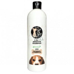 Nur 4 Dogs Sensitive Oatmeal & Vanilla 2in1 Shampoo und Conditioner für Hunde 500 ml