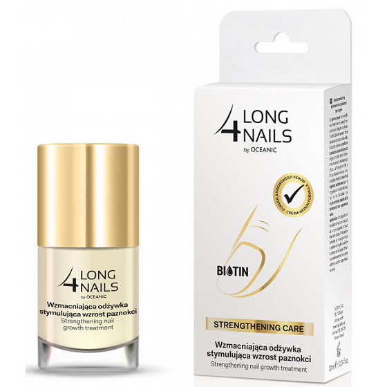 Oceanic Long4Lashes intensives Nagelstärkungsserum mit Biotin 10 ml
