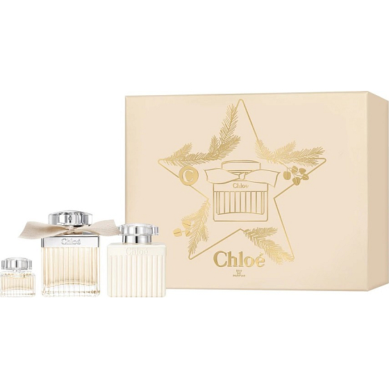 Chloé Chloé Eau de Parfum 75 ml + Körperlotion 100 ml + Eau de Parfum 5 ml, Geschenkset für Frauen