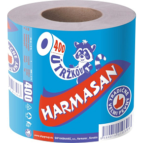 Harmasan 1-lagiges Toilettenpapier, 400 Blätter, 1 Rolle