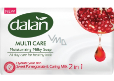 Dalan Multi Care Granatapfel und Pflegemilch Feuchtigkeitsspendende Toilettenseife 90 g