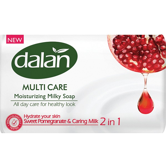 Dalan Multi Care Granatapfel und Pflegemilch Feuchtigkeitsspendende Toilettenseife 90 g