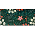 Albi Geschenkkarton Weihnachten Blumen auf grün 22,3 x 11 x 2 cm