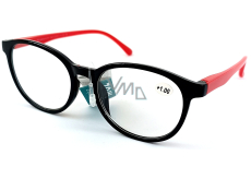 Berkeley Lesebrille Dioptrienbrille +1.0 Kunststoff schwarz rot Seitenrahmen 1 Stück MC2253