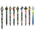 Colorino gummierter Stift, blaue Mine 0,5 mm