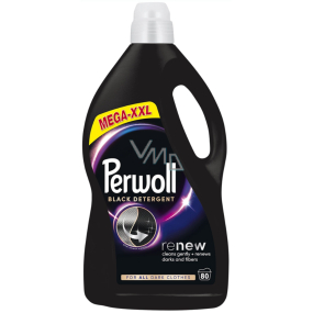 Perwoll Renew Black Mega XXL prací gel na černé a tmavé prádlo 80 dávek 4 l Perwoll Renew Black Mega XXL prací gel na černé a tmavé prádlo 80 dávek 4 l
