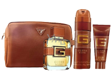Guess Iconic parfémovaná voda 100 ml + deodorant sprej 170 g + sprchový gel 100 ml + kosmetická taška, dárková sada pro muže