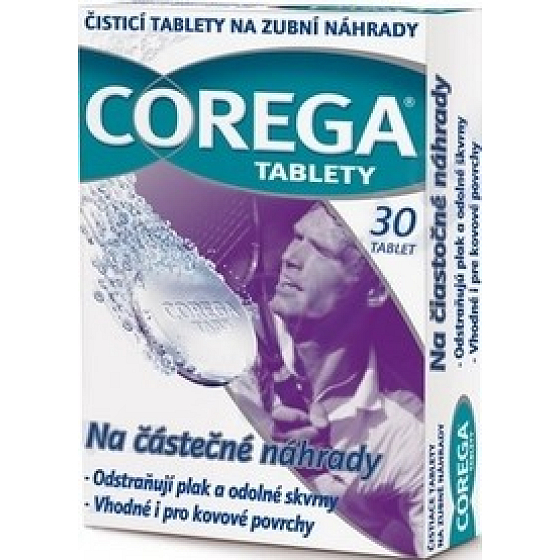 Corega Tabs Teile Reinigungstabletten für kieferorthopädische Zahnspangen 30 Stück