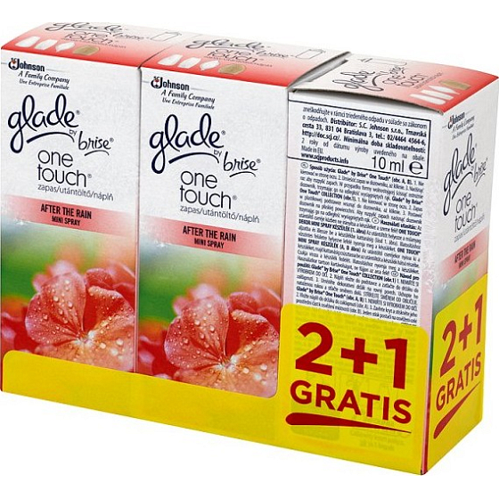 Brise One Touch Der Duft von Mini-Spray-Nachfüllung mit frischem Regen 3 x 10 ml