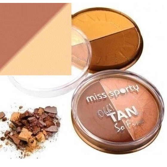 Miss Sports Ohh! Tan-So-Fine 01 DUO Bronzierpulver für noch gebräunte Haut 6,2 g