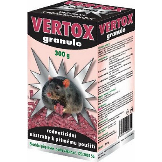 Vertox Granulat zum Abtöten aller schädlichen Nagetiere 300 g