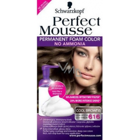 Perfect Mousse Permanent Color Haarfarbe 616 Einfrierender Cappuccino
