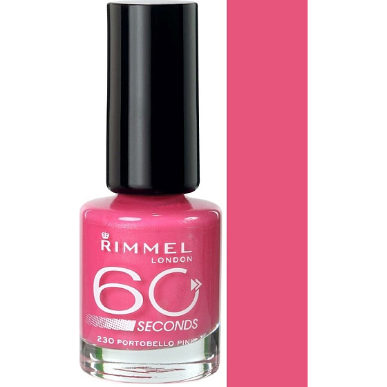 Rimmel London 60 Sekunden Nagellack 230 Portobello Pink 8 ml