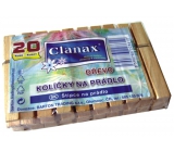 Clanax Wäscheklammern aus Holz 20 Stück