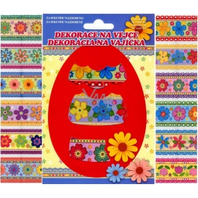 Folie für Eier Blumen farbig, 12 Stück in einer Packung (Schrumpfhemden)